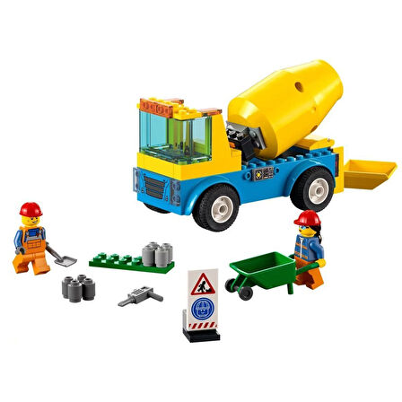 60325 Lego® City - Beton Mikseri, 85 Parça, +4 Yaş