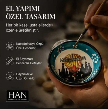 Kapadokya Çerezlik,Sosluk,Reçellik,Zeytinlik,Baharatlık,Kahvaltılık Sunum Kaseleri 6 lı Yuvarlak