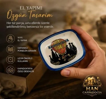 Kapadokya Çerezlik,Sosluk,Reçellik,Zeytinlik,Baharatlık,Kahvaltılık Sunum Kaseleri 6 lı Dikdörtgen