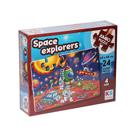 Jp 31011 Space Explorers Jumbo Puzzle 24 Parça -kspuzzle