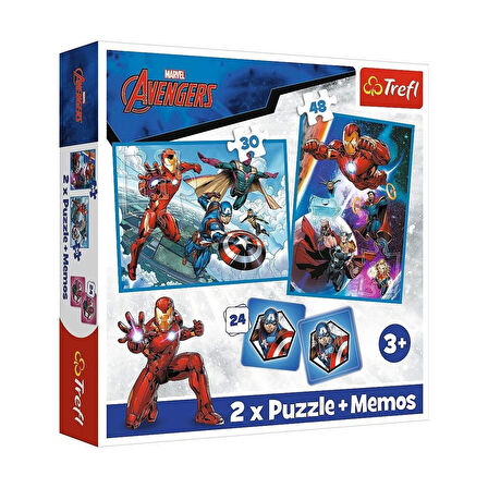 Puzzle-93333 2w1 Marvel The Avengers Çocuk Puzzle