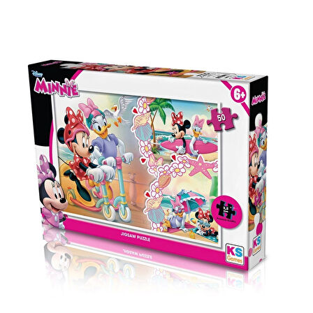 Mın709 Minnie 50 Parça Puzzle -ks Puzzle