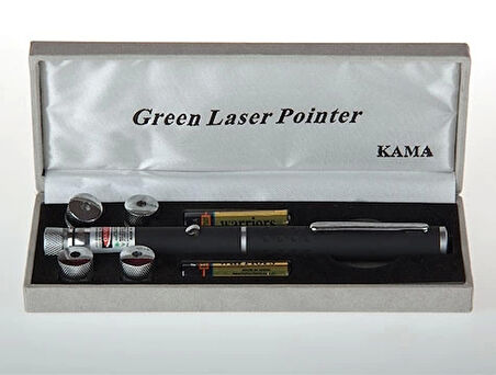 Yeşil Lazer Pointer 8000 Mw  5 Başlıklı