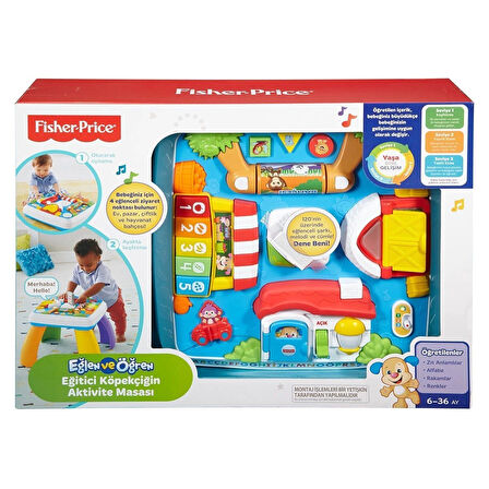 Drh44 Fisher-price® Yaşa Göre Gelişim Eğitici Köpekçiğin Aktivite Masası Türkçe Ve İngilizce
