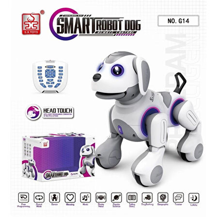 G14 Kumanlı Şarjlı Smart İnteraktif Akıllı Robot Köpek -vardem Oyuncak