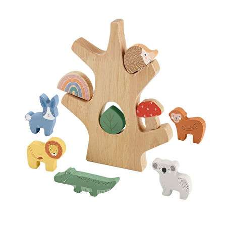 Hxt87 Fisher Price Ahşap Denge Ağacı