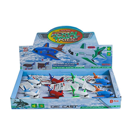 Xg879-209 Sesli Işıklı Metal Çek Bırak Uçak -birliktoys