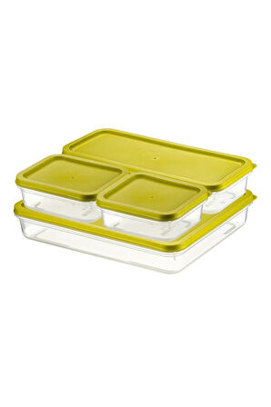 Ceronni Alfa Saklama Kabı 4Lü Set No: 1 Yeşil