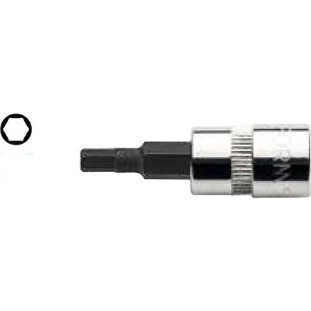 Ceta Form C08S-H40 1/4” Allen Uçlu Lokma 4.0 Mm
