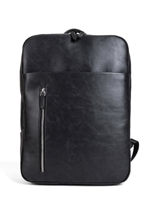 15.6 Suni Deri Laptop Sırt Çantası Organizer Çok Gözlü