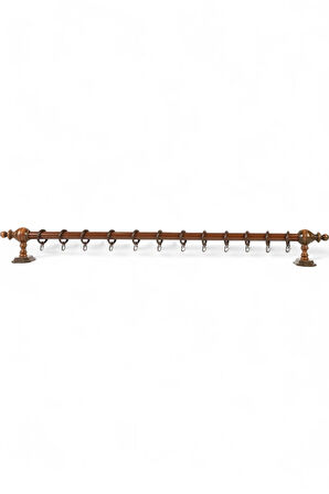 Ahşap Rustik Perde Askısı - Raysız