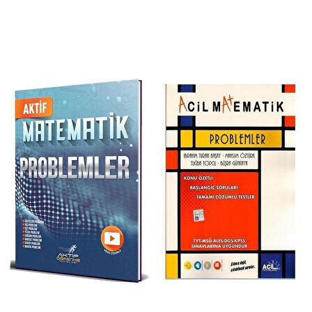 Aktif Ögrenme ve Acil Yayınları Problemler Soru Bankası 2 Kitap Set