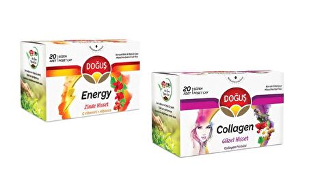 Collagen ve Energy Doğuş Süzen Bardak Poşet Çay