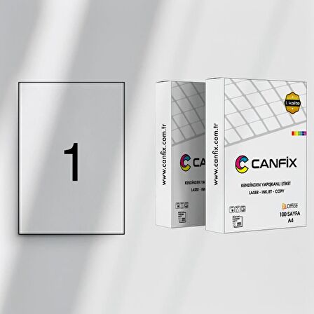 Canfix 210 mm x 297 mm Lazer Etiket