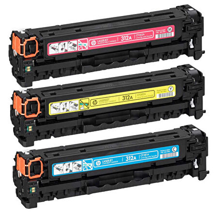 Hp CF440AM (312A) Renkli Orijinal 3'lü Paket Toner