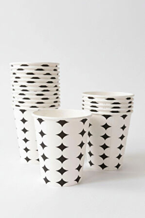 Yıldızlı Karton Bardak 200 Adet 8 Oz - 240 ml