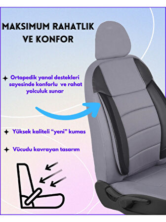 Fiat Egea Araçlara Uyumlu Tam Takım Cover G Model Oto Koltuk Kılıfı Seti