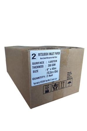 Özel Seri Kağıt Görsel Sergi Mitsubishi DX100 InkJet Fotoğraf Kağıdı Lustre - 15.2 x 65 Metre