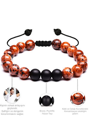 Kırmızı Mercan Taşı Doğal Taş Bileklik