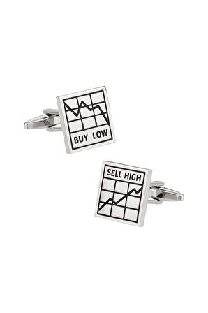 Erkek Gümüş Borsa Kol Düğmesi Cfklnqt9