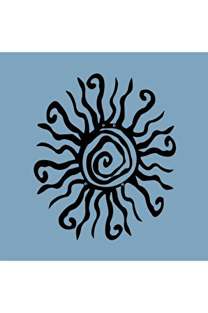 Tuhaf Güneş (wacky Sun) Metal Duvar Dekoru