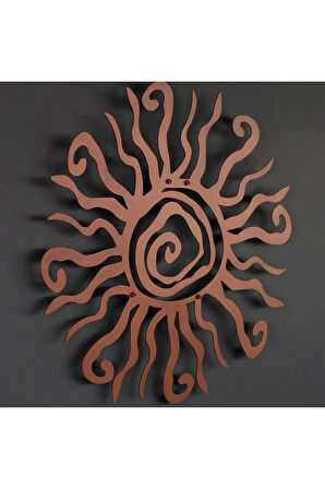 Tuhaf Güneş (wacky Sun) Metal Duvar Dekoru