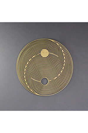 Ying Yang Zen Yoga Metal Duvar Dekoru