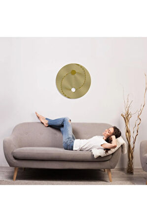 Ying Yang Zen Yoga Metal Duvar Dekoru