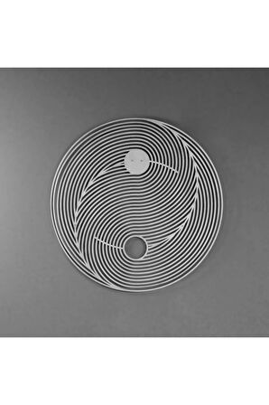 Ying Yang Zen Yoga Metal Duvar Dekoru