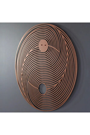 Ying Yang Zen Yoga Metal Duvar Dekoru