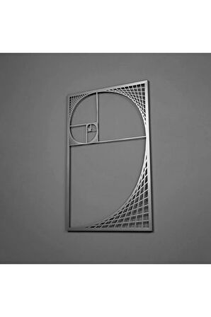 Altın Oran Fibonacci Spiral Eşsiz Modern Metal Duvar Dekoru