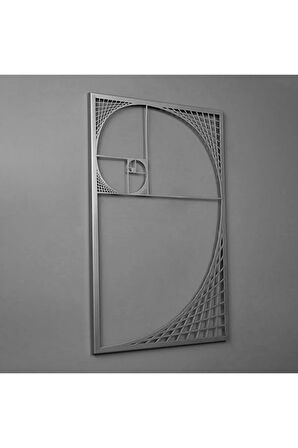 Altın Oran Fibonacci Spiral Eşsiz Modern Metal Duvar Dekoru