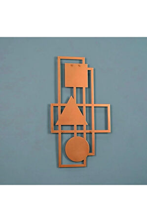 Daire Üçgen Kare Soyut Geometri Metal Duvar Dekoru