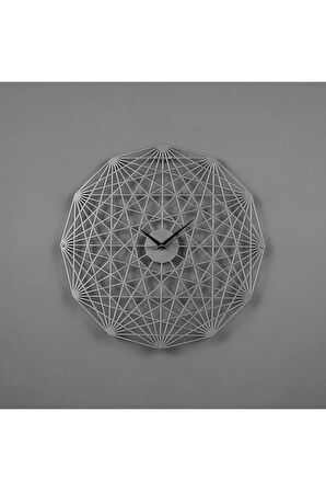 Tesseract Çapraz Poligon Metal Duvar Saati