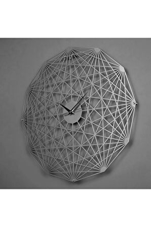 Tesseract Çapraz Poligon Metal Duvar Saati