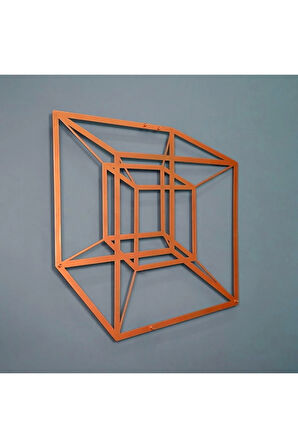 Tesseract Cube Küp Metal Duvar Dekoru, Infinity Cube Küp Metal Duvar Dekoru