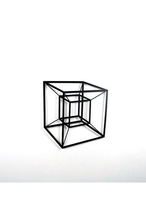 Tesseract Cube Küp Metal Duvar Dekoru, Infinity Cube Küp Metal Duvar Dekoru