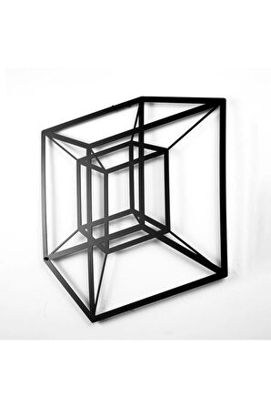 Tesseract Cube Küp Metal Duvar Dekoru, Infinity Cube Küp Metal Duvar Dekoru