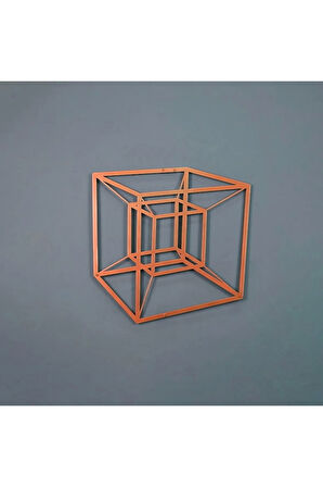 Tesseract Cube Küp Metal Duvar Dekoru, Infinity Cube Küp Metal Duvar Dekoru