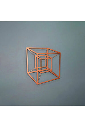 Tesseract Cube Küp Metal Duvar Dekoru, Infinity Cube Küp Metal Duvar Dekoru