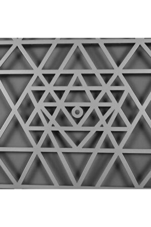 Sri Yantra Kutsal Üçgen Metal Duvar Dekoru