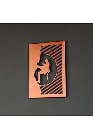 Gece Dağcısı Metal Duvar Dekoru