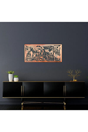 Guernica Picasso Modern Metal Duvar Dekoru