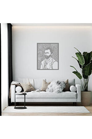 Van Gogh Otoportre Metal Duvar Dekoru