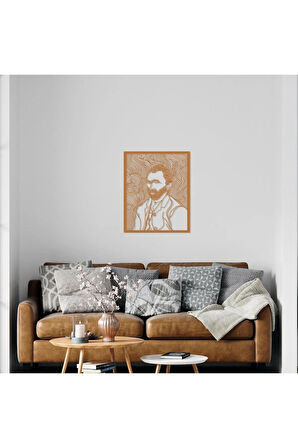 Van Gogh Otoportre Metal Duvar Dekoru