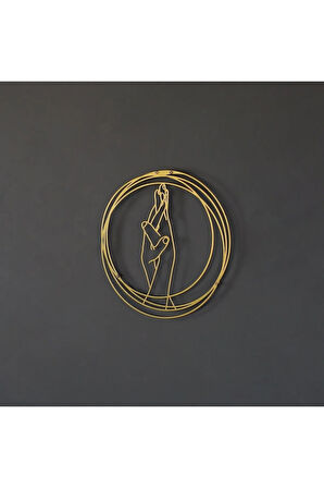 Üçlü Aşk Seti Metal Duvar Dekoru, 3'lü Set