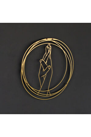 Üçlü Aşk Seti Metal Duvar Dekoru, 3'lü Set