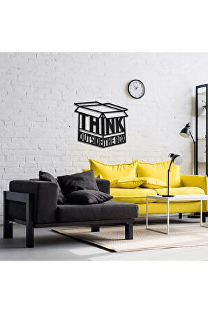Think Outside The Box Metal Duvar Dekoru