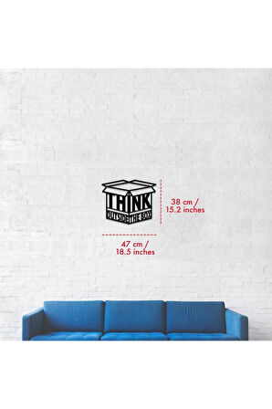 Think Outside The Box Metal Duvar Dekoru