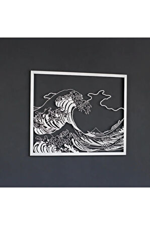 The Great Wave Off Kanagawa Hokusai Metal Duvar Dekoru